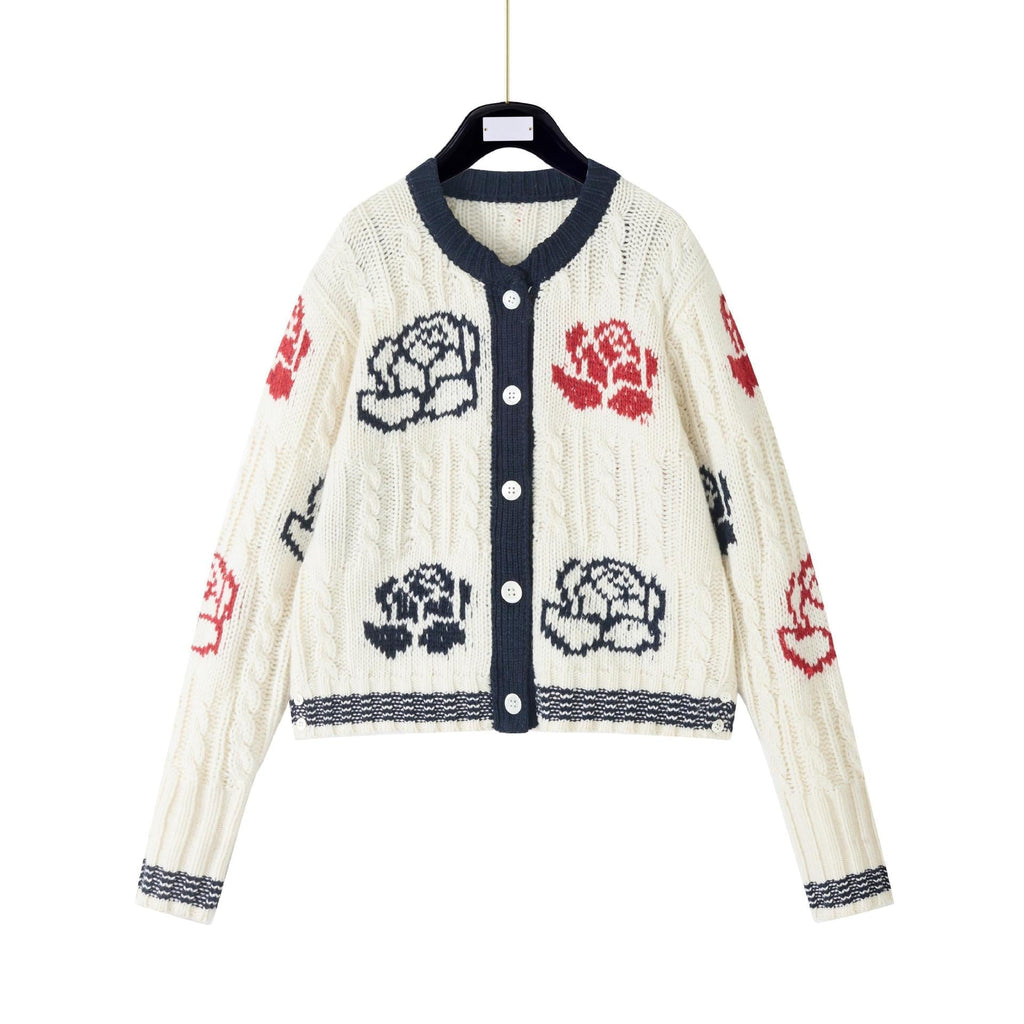 Rose Knit Cardigan