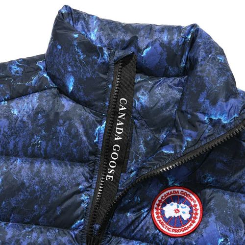 Canada Goose Navy Blue Camo Print Packable Down Jacket