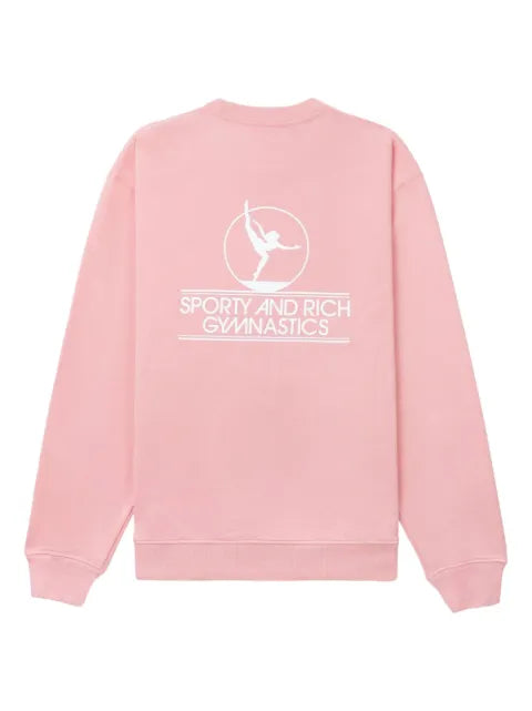 Sporty & Rich Gymnastics logo-print sweatshirt