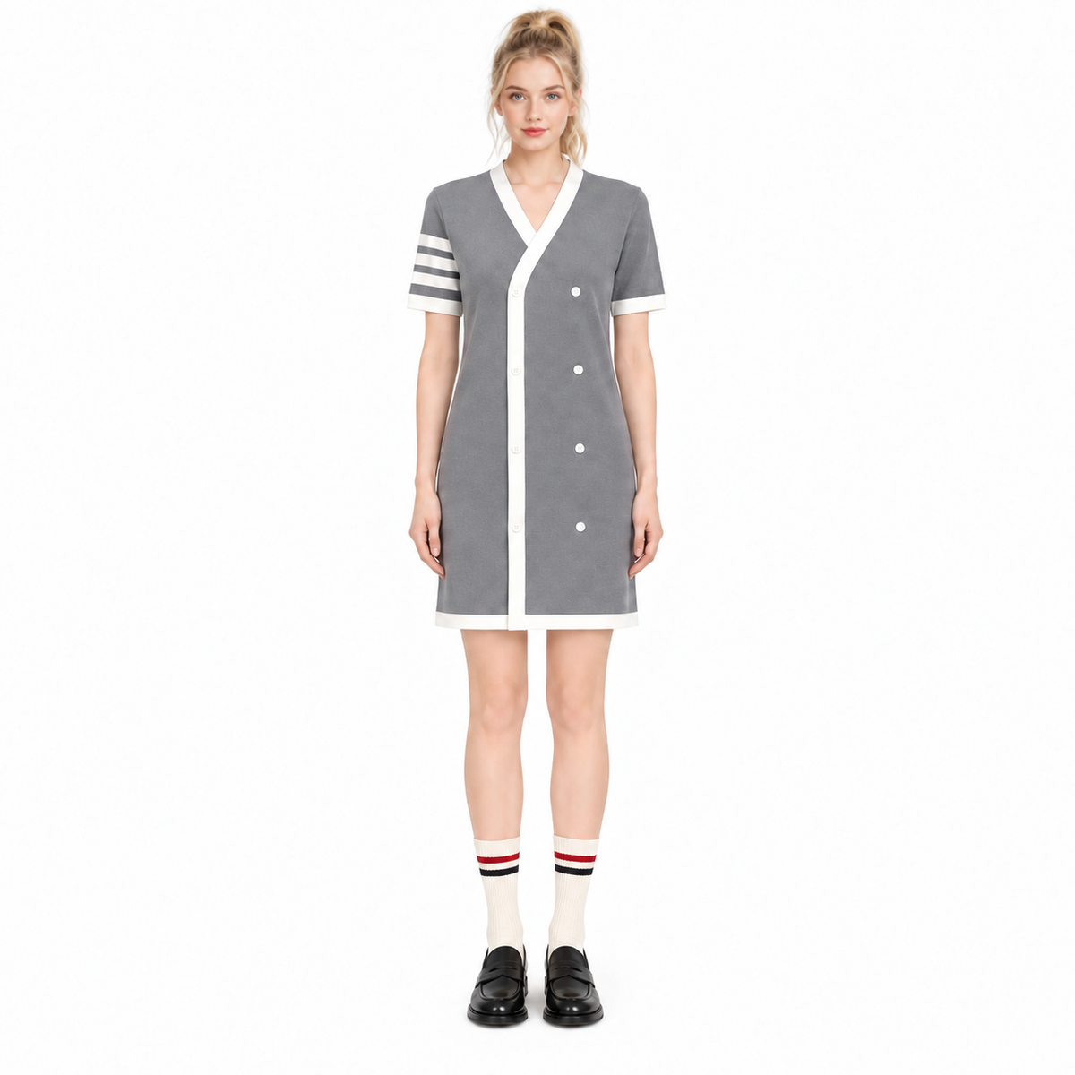 Women's Color-Block T-Shirt Dress | Thom Browne