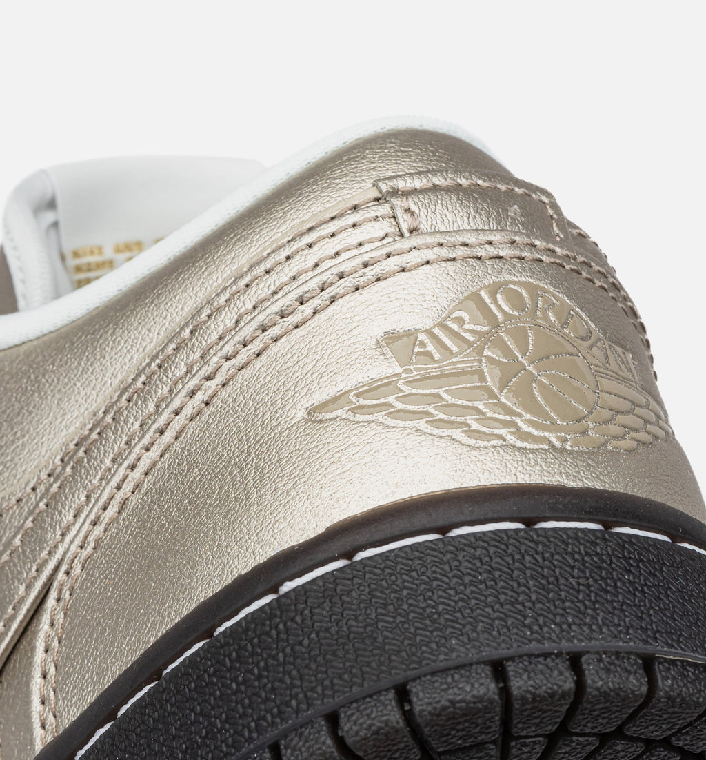 Air Jordan 1 Low SE Metallic Zinc Women's Lifestyle Shoes - Metallic Zinc/Summit White/Velvet Brown/Metallic Zinc