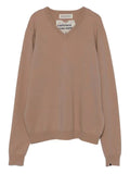 extreme cashmere V-neck long-sleeve sweater