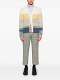 Thom Browne stripe-jacquard V-neck cardigan