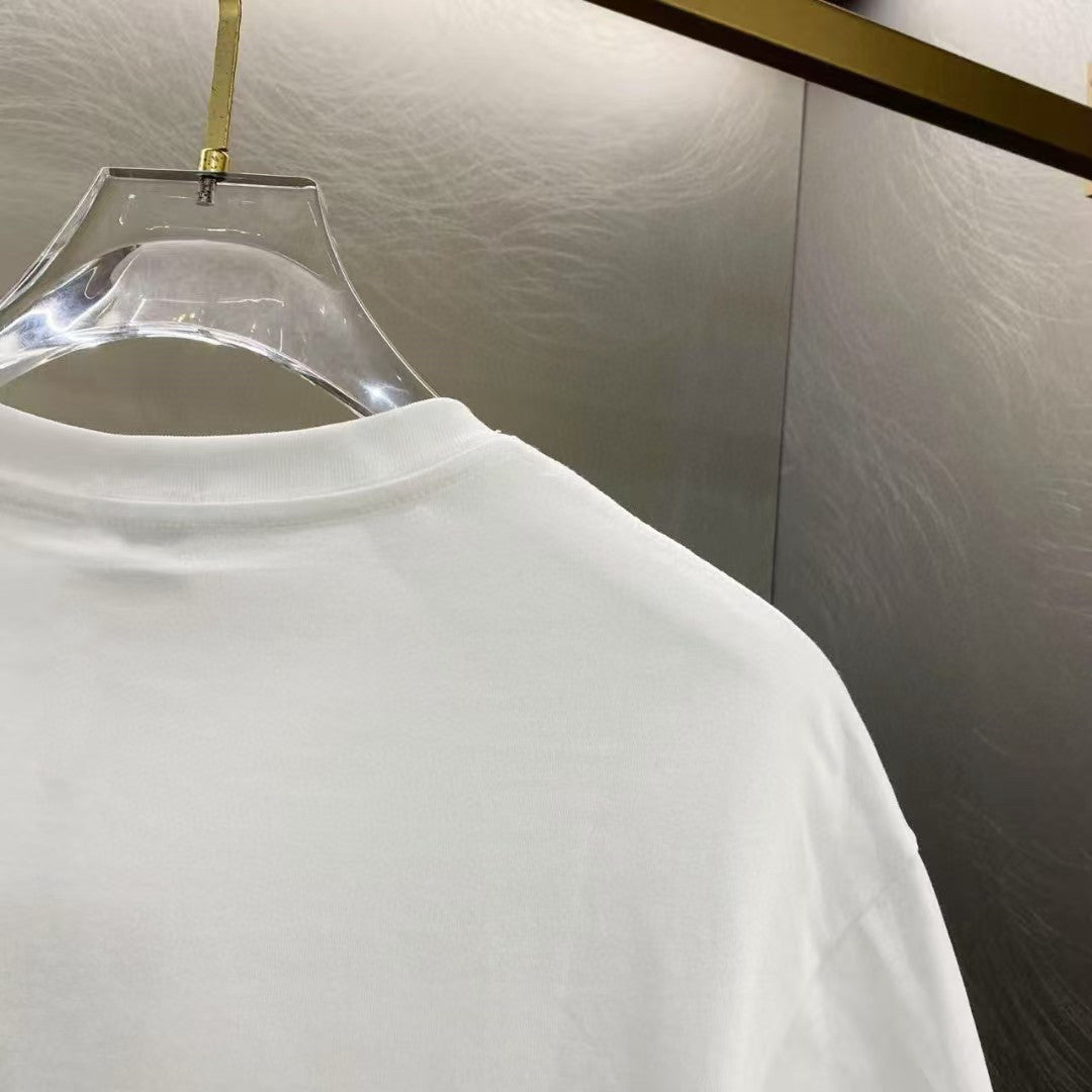 Amiri Eagle Motif Front Graphic Crew‑Neck Short‑Sleeve T‑Shirt