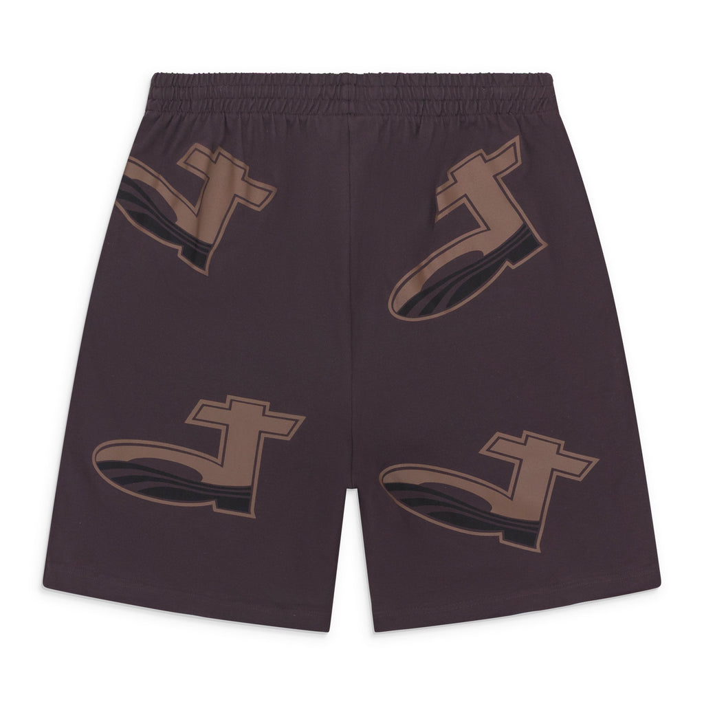 Brown Mesh Shorts
