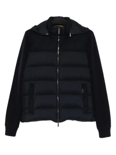 Moorer zipped padded jacket