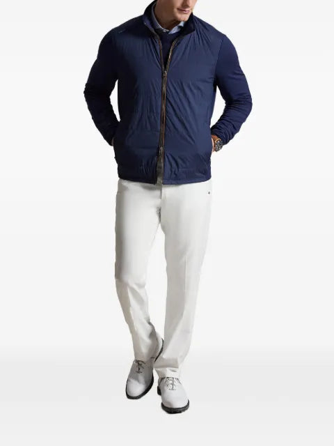 RLX Ralph Lauren woven-panel zip-up jacket