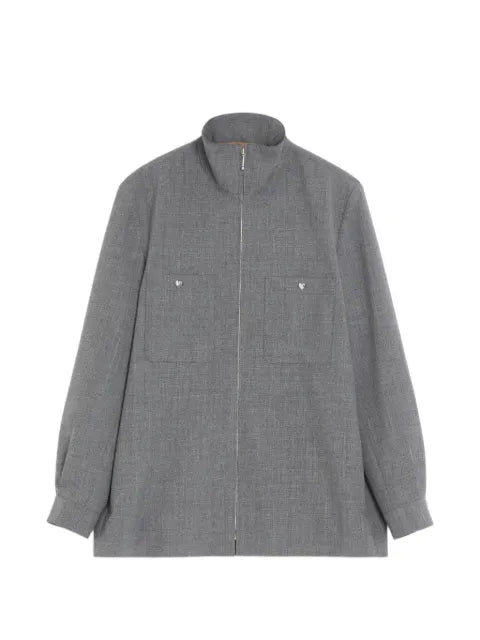 Valentino Garavani shirt jacket in mouliné wool