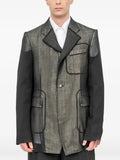 Setchu metallic-effect panelled blazer