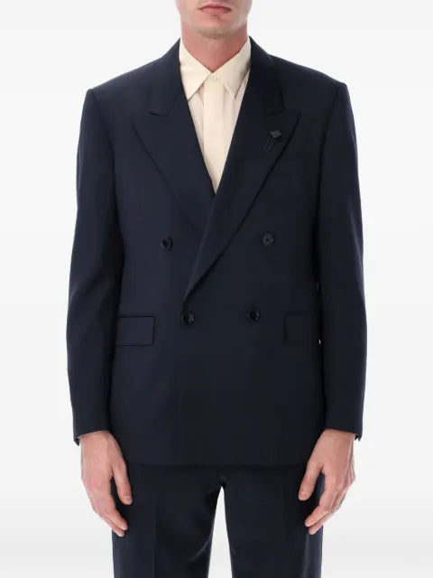 Lardini double-breasted four-button blazer