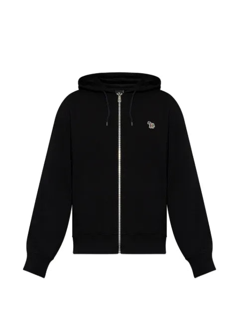 PS Paul Smith Zebra-patch zip-up hoodie