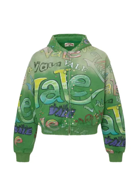 Vale Spearmint zip-up hoodie