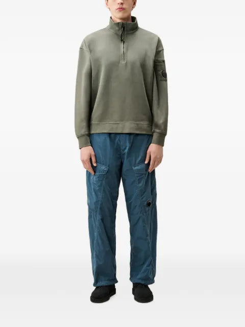 C.P. Company Lens-detail quarter-zip sweatshirt