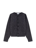 MSGM crystal-embellished eyelet-detail cardigan