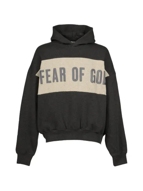 ESSENTIALS cropped panelled hoodie
