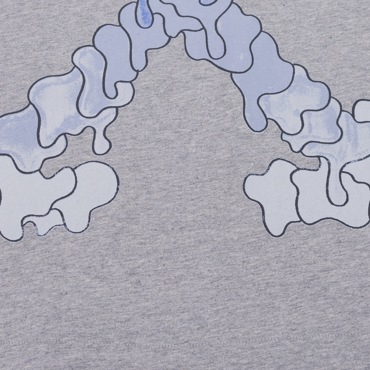 Heather Grey Skate Fit Dripping Arrow T-Shirt