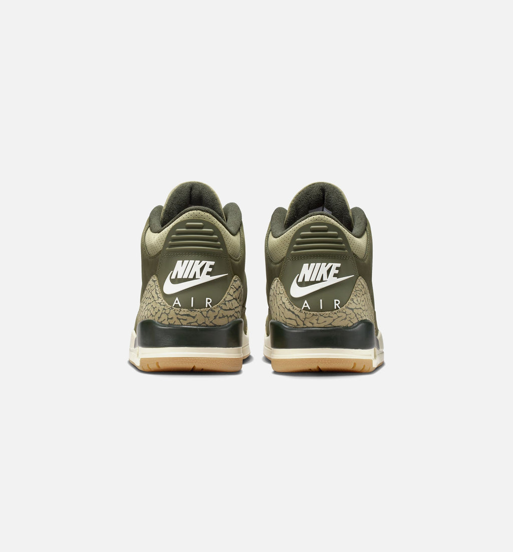 Air Jordan 3 Retro Medium Olive Men's Lifestyle Shoe – Medium Olive/Sequoia/Neutral Olive/Sail/Total Crimson