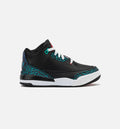 Air Jordan 3 Retro Black and Hyper Jade | Preschool Lifestyle Shoe | Black/Witch Red/Hyper Jade/White