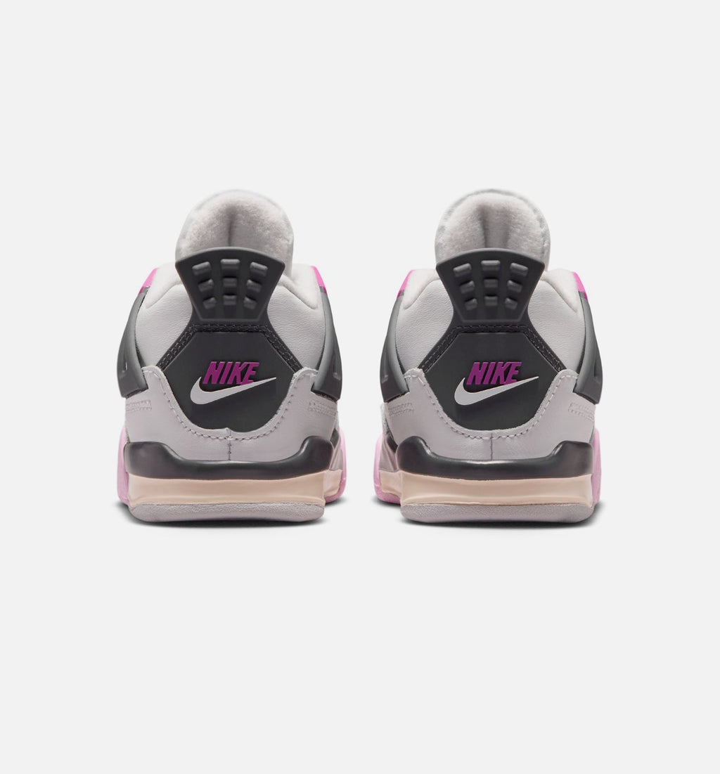 Air Jordan 4 Retro "Comic" Infant/Toddler Shoe – Off White/Fire Pink/Anthracite