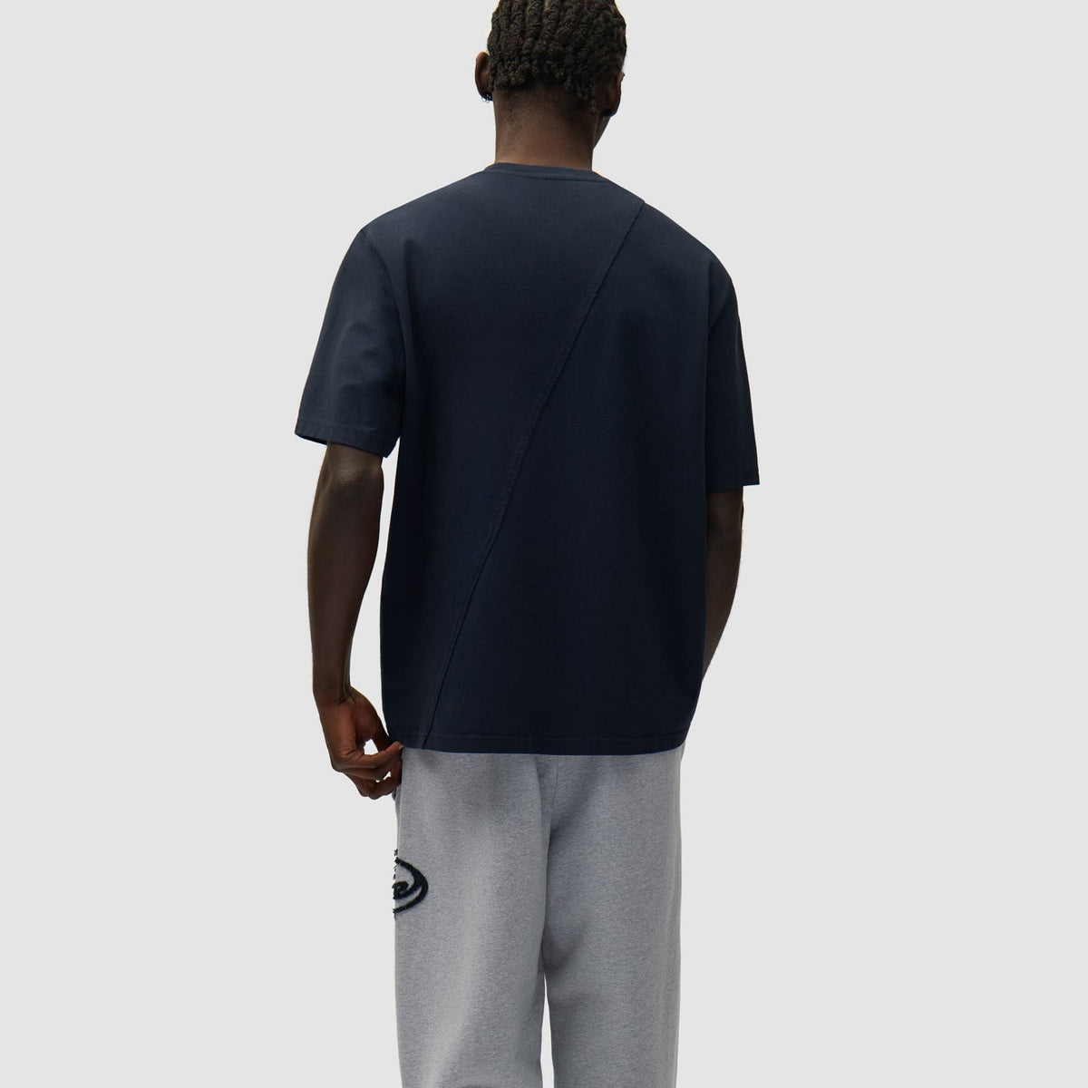 Arte Circle Patch Logo Sweatpants: Grey