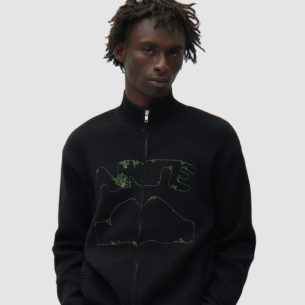 Arte Diels Collar Cardigan: Black