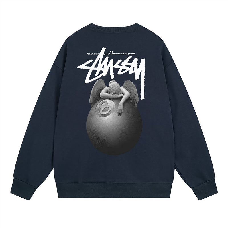 Stussy Sweatshirts Autumn/Winter Fleece Couple Sweatshirts