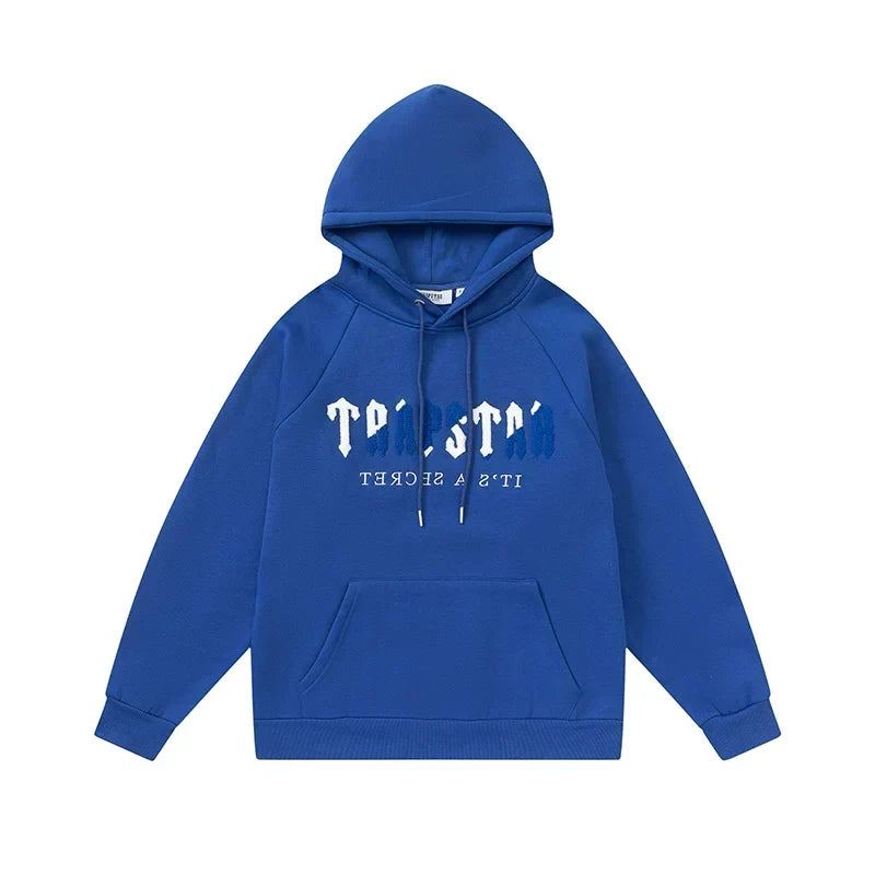 Trapstar It's A Secret Royal Blue Fleece Hoodie