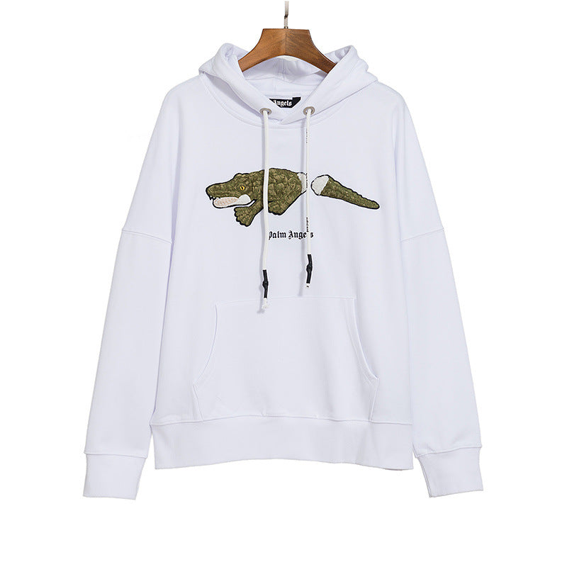 Palm Angels Kill the Bear Crocodile Heart Oversized Hoodie Streetwear