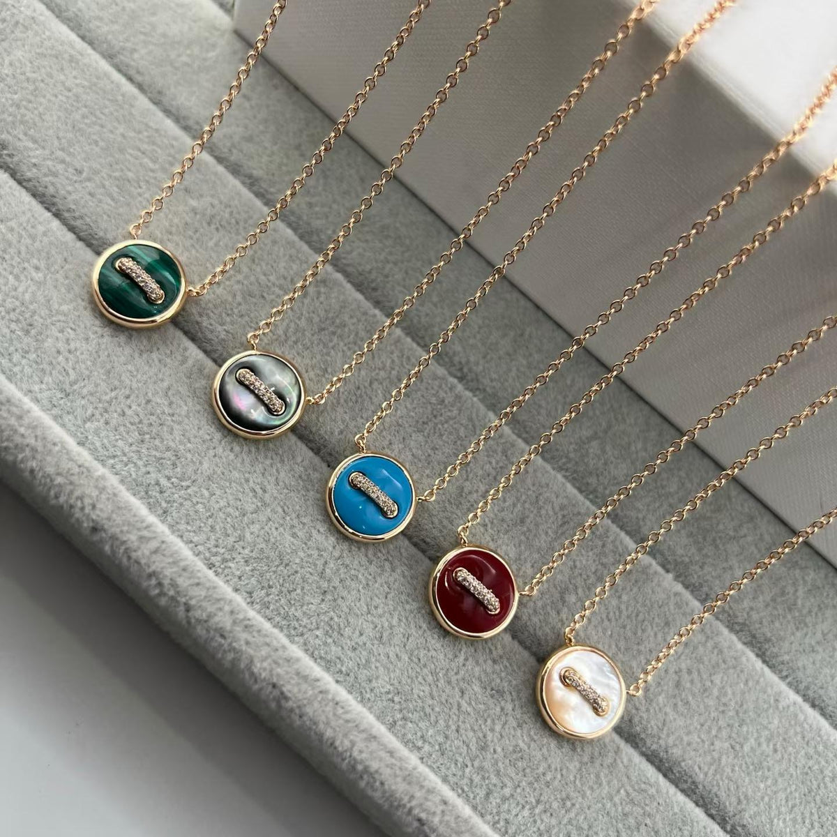 Pomellato Style Lock Cubic Zirconia Necklace