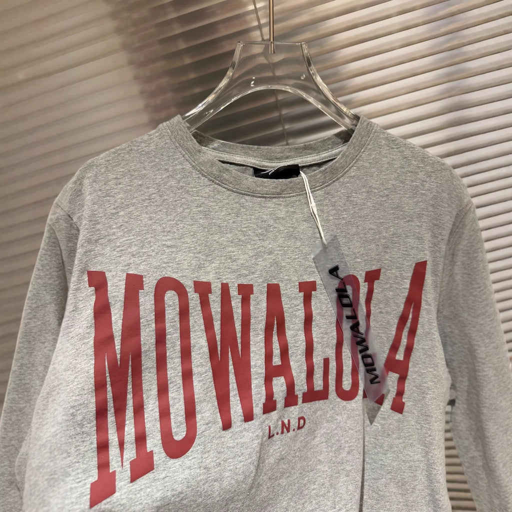 Mowalola Vintage Varsity Letter Graphic Crew Neck T-Shirt Unisex