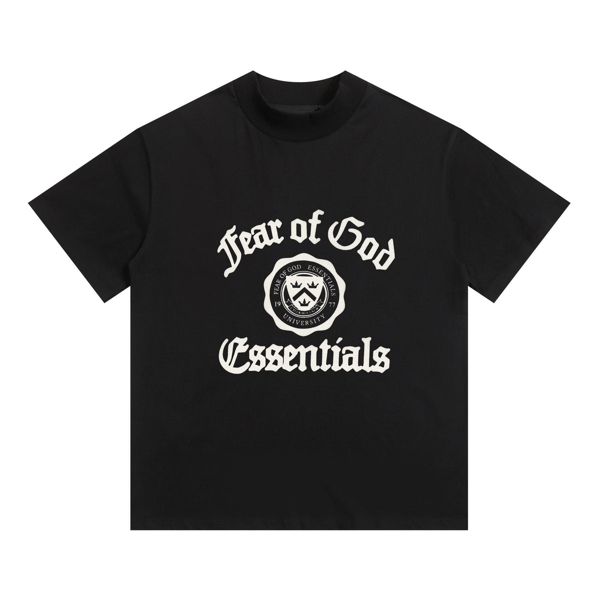 Fear of God Essentials Black College Graphic T-Shirt