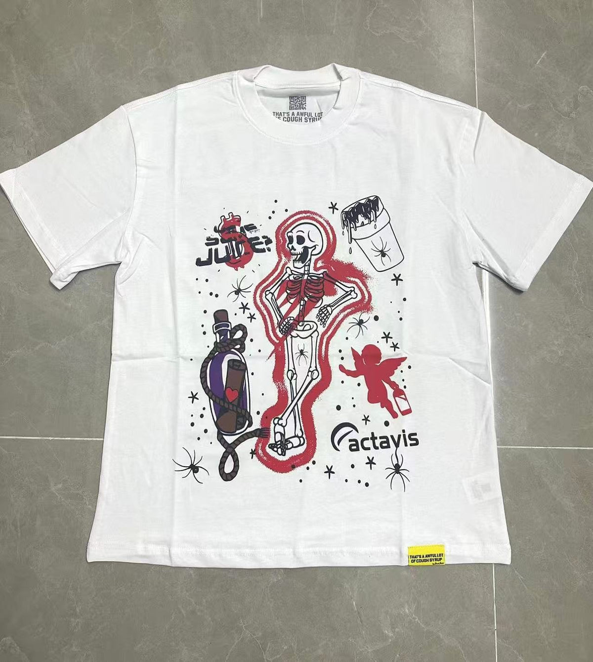 THAT'S A AWFUL LOT OF COUGH SYRUP Skeleton Graphic T-Shirt