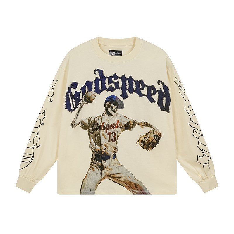 Godspeed Out of Many One Baseball Graphic Long-Sleeve T-Shirt