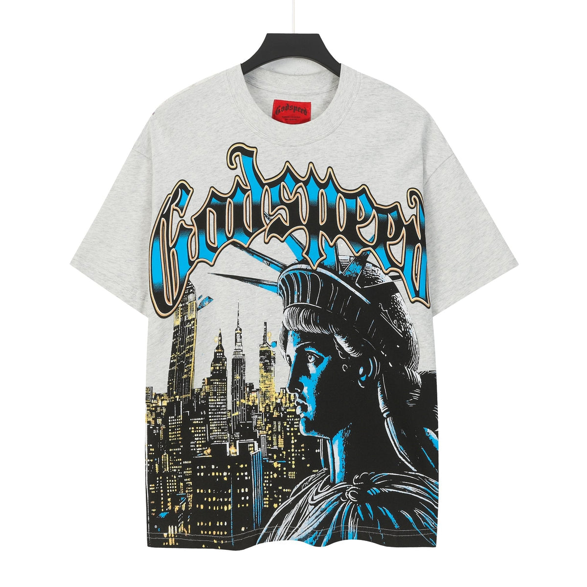 Godspeed Statue of Liberty City Graphic T-Shirt