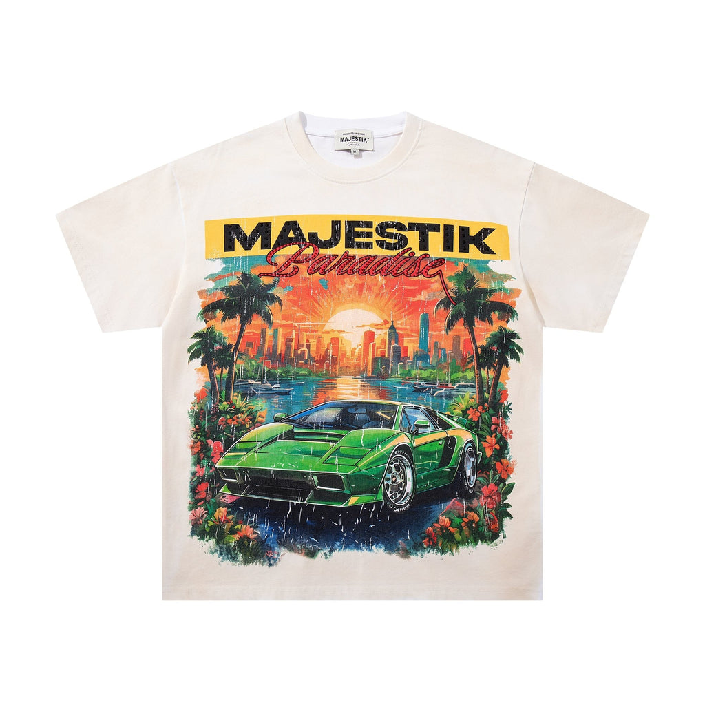 MAJESTIK Paradise Graphic T-Shirt
