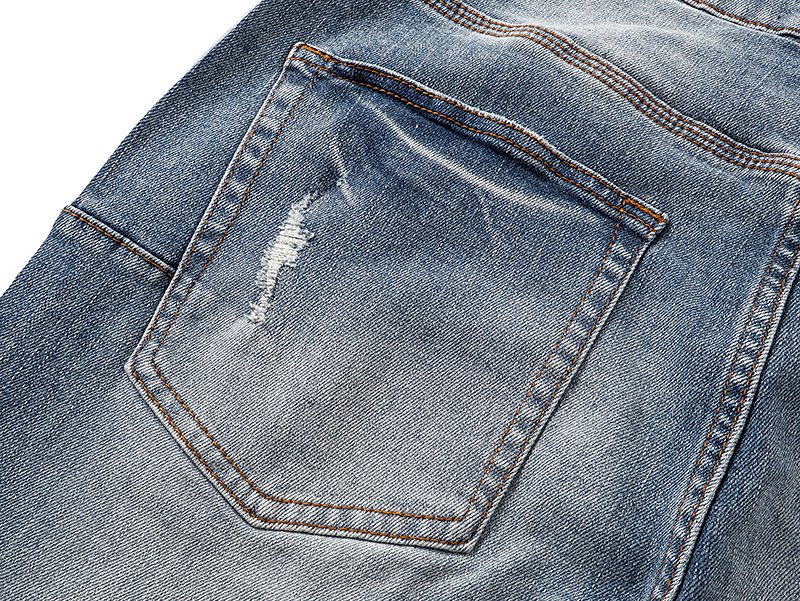 Purple Brand Light Blue Distressed Flare Jeans