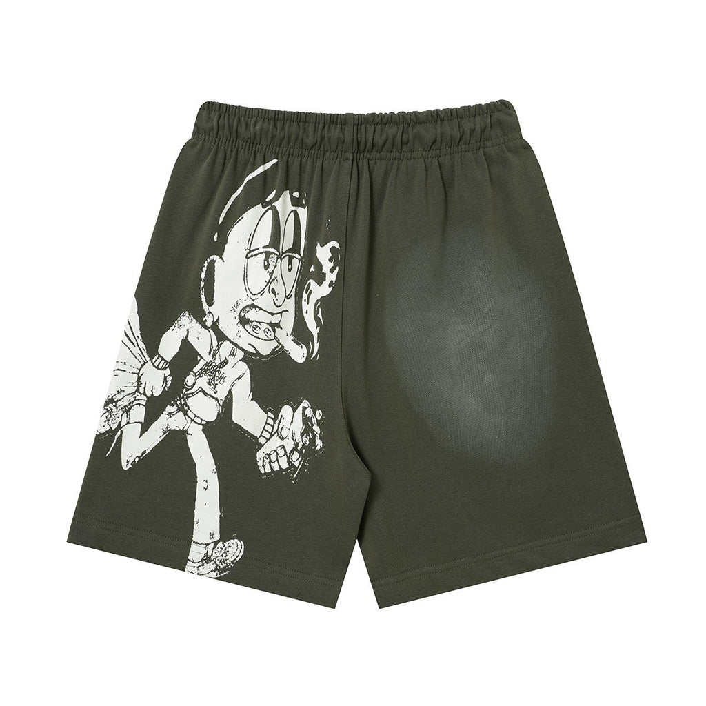 THAT'S A AWFUL LOT OF COUGH SYRUP Drawstring Graphic Shorts