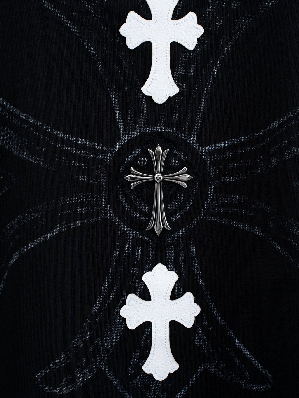 Chrome Hearts Cross Badge Graphic Short-Sleeve T-Shirt