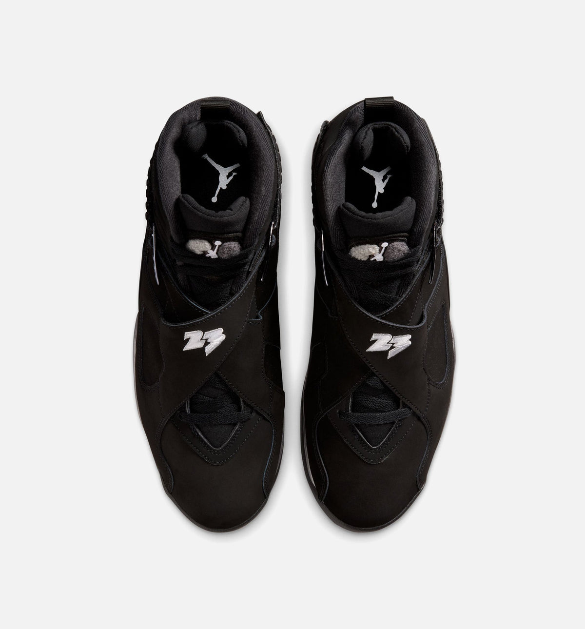 Air Jordan 8 Retro Chrome Black and Light Graphite Men's Lifestyle Shoe