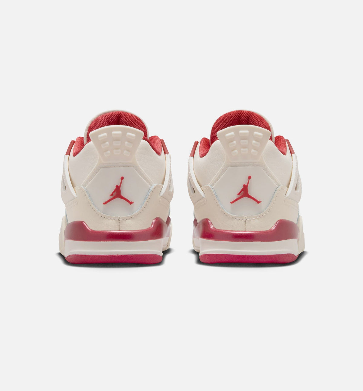Air Jordan 4 Retro 'Valentine's Day' - Infant/Toddler Lifestyle Sneaker (Pale Ivory/Sierra Red/Tough Red)