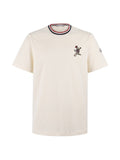 Embroidered Cotton T-Shirt with Logo Patch