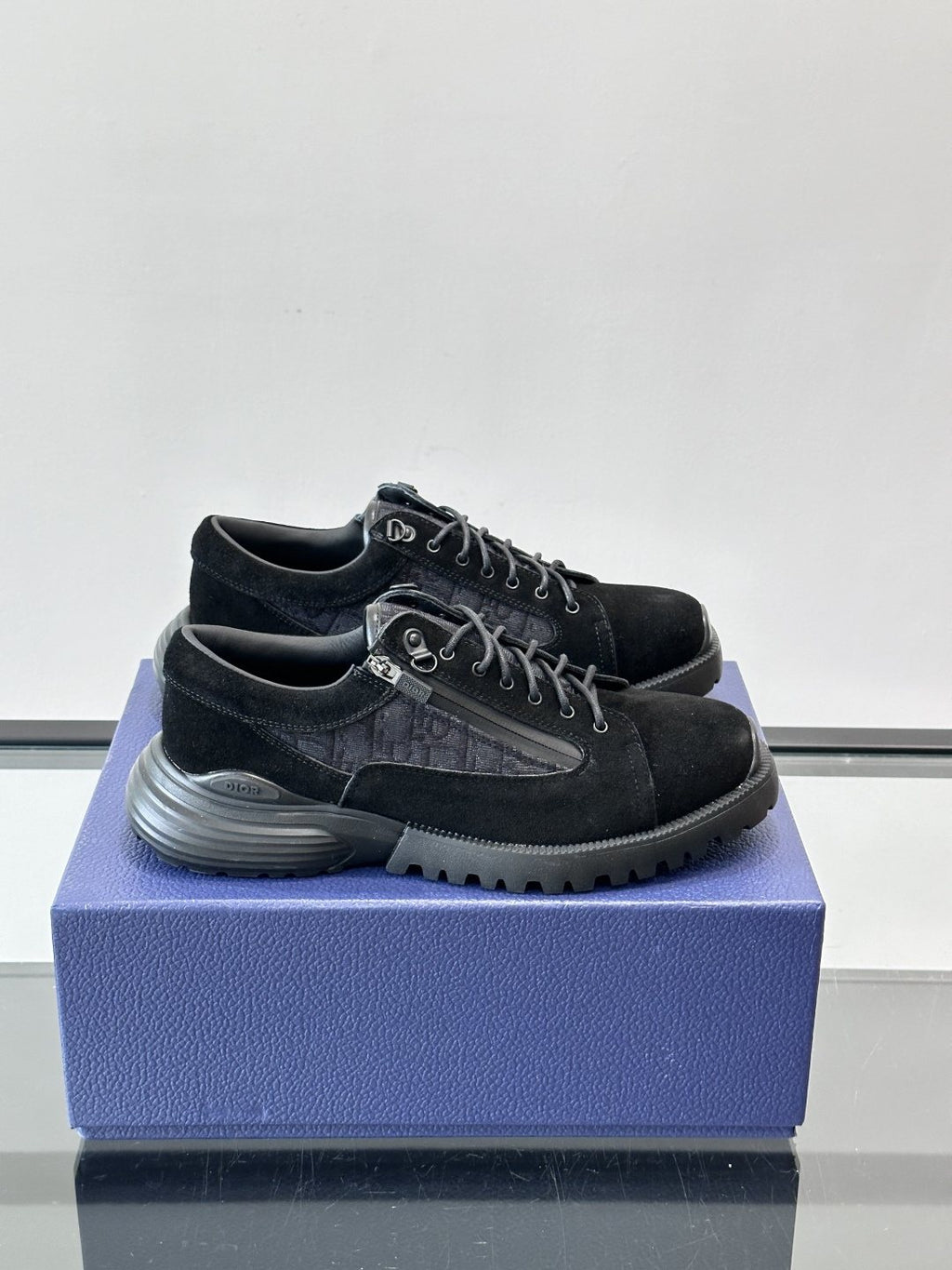 Dior Black Lace-Up Derby Shoes