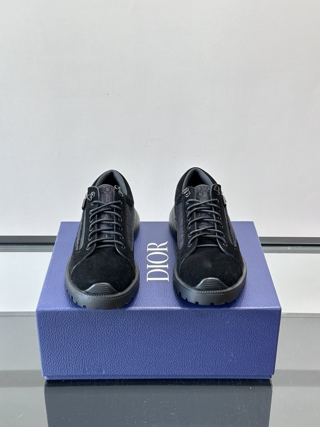 Dior Black Lace-Up Derby Shoes