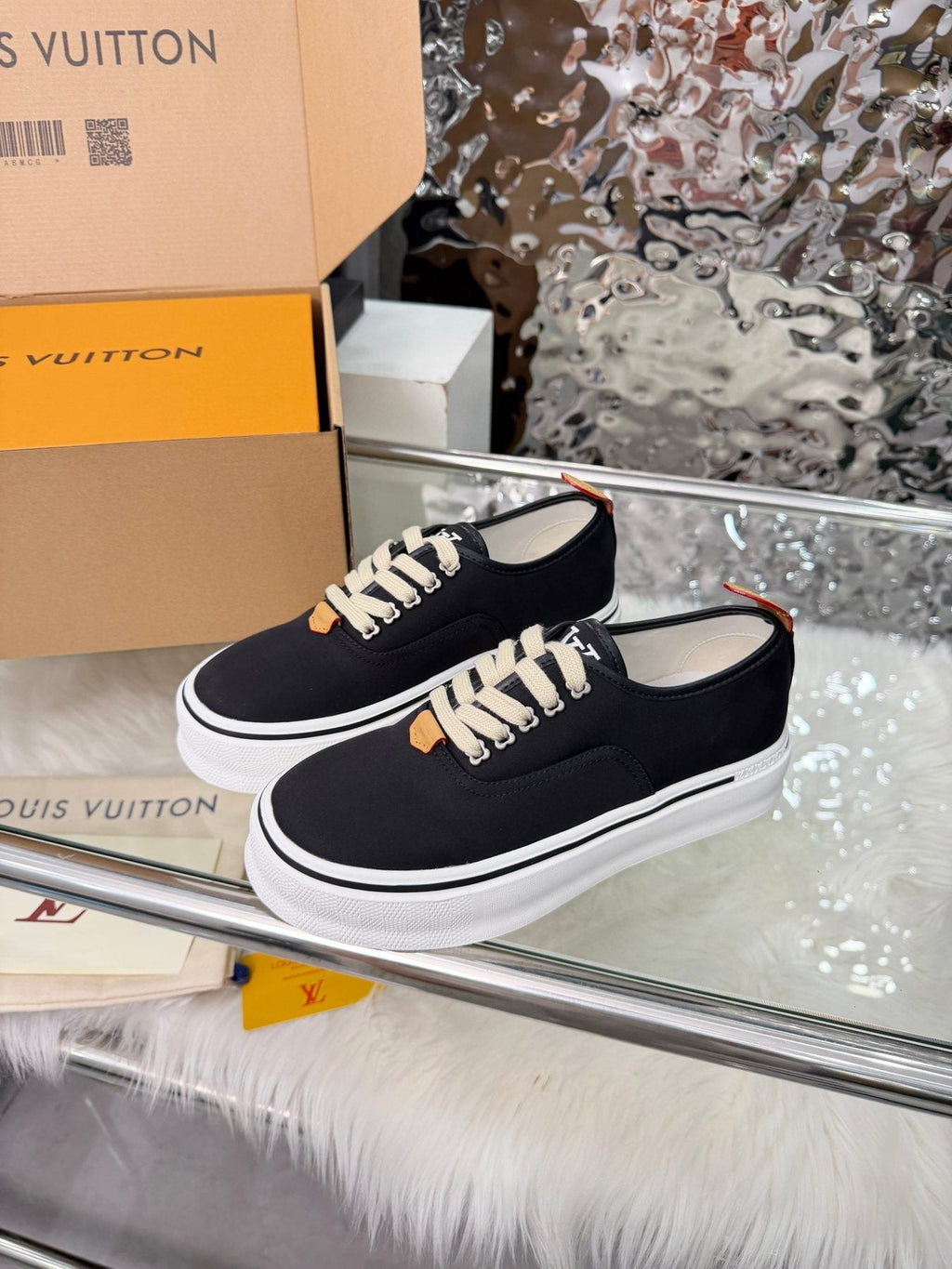 Louis Vuitton Black Low-Top Sneakers