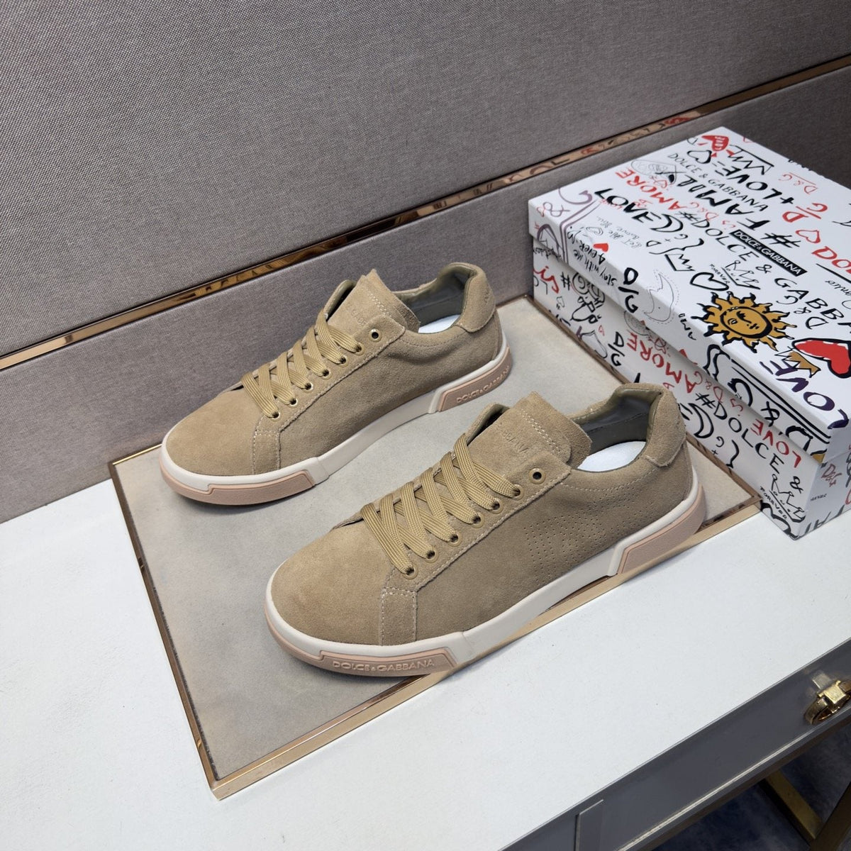 Dolce & Gabbana Men's Panel Low-Top Sneakers