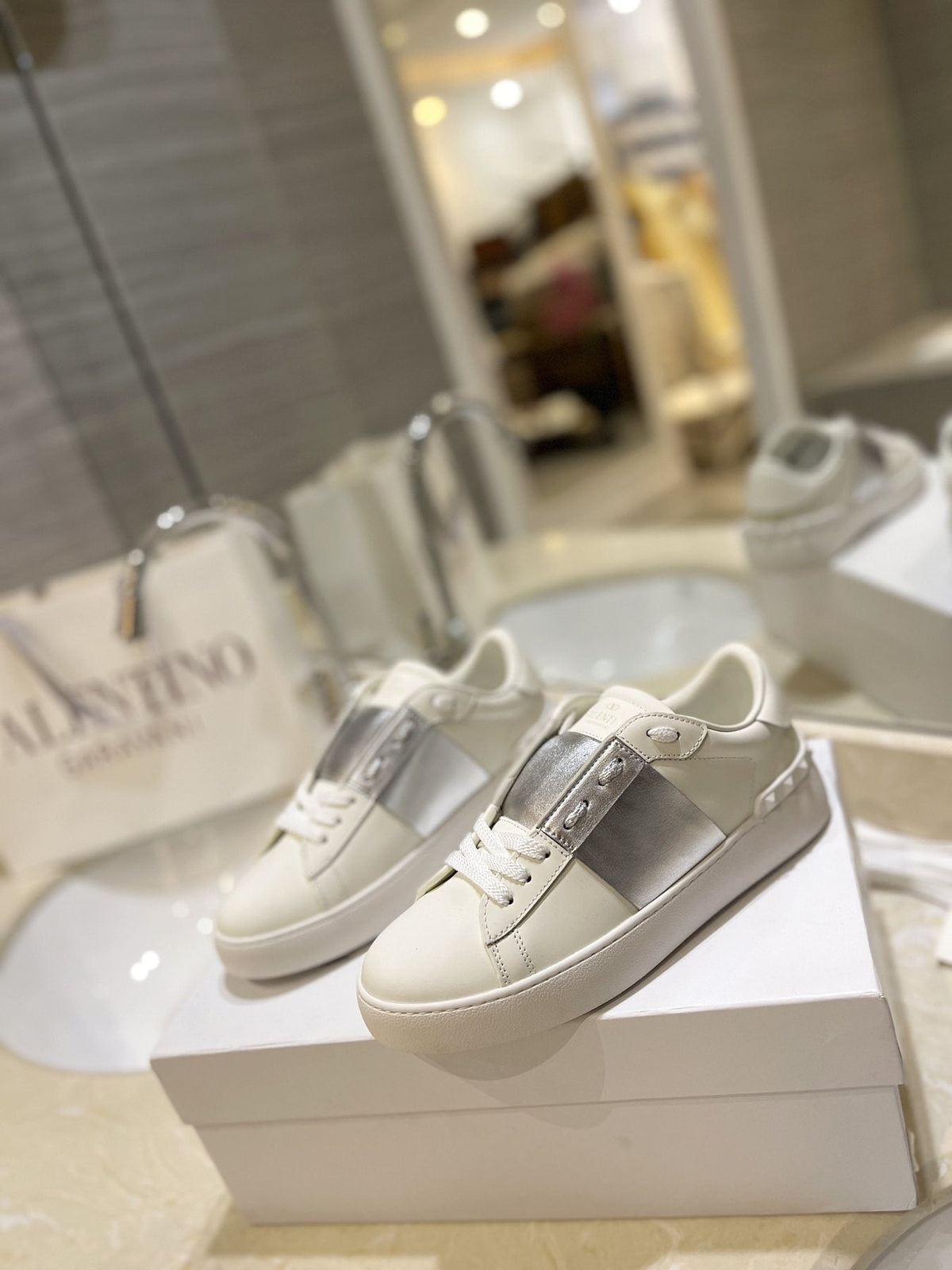 Valentino Studded Low-Top Sneakers