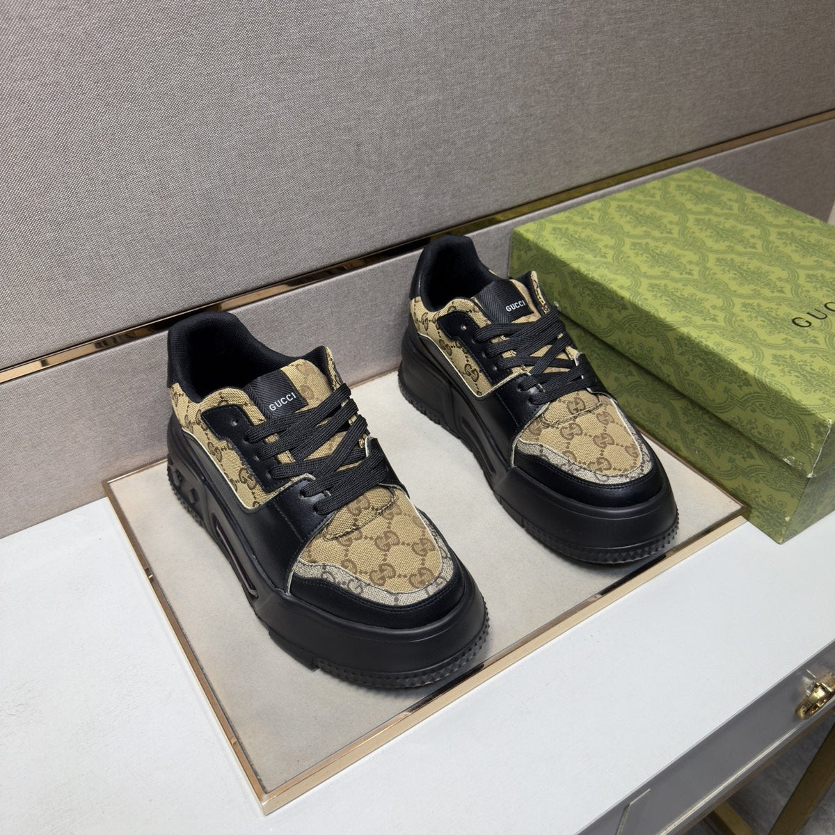 Gucci Men's GG Panel Low-Top Sneakers