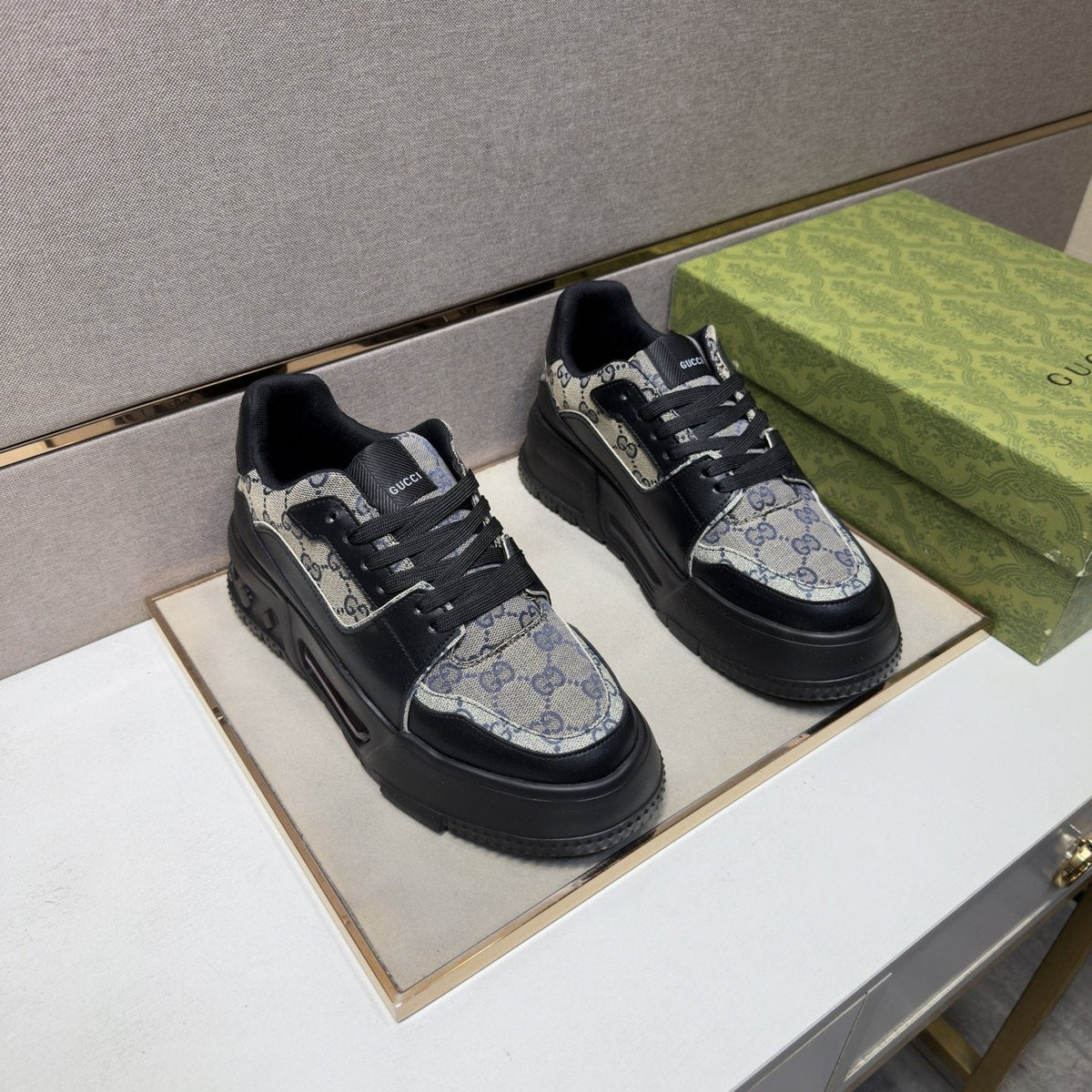 Gucci Men's GG Panel Low-Top Sneakers