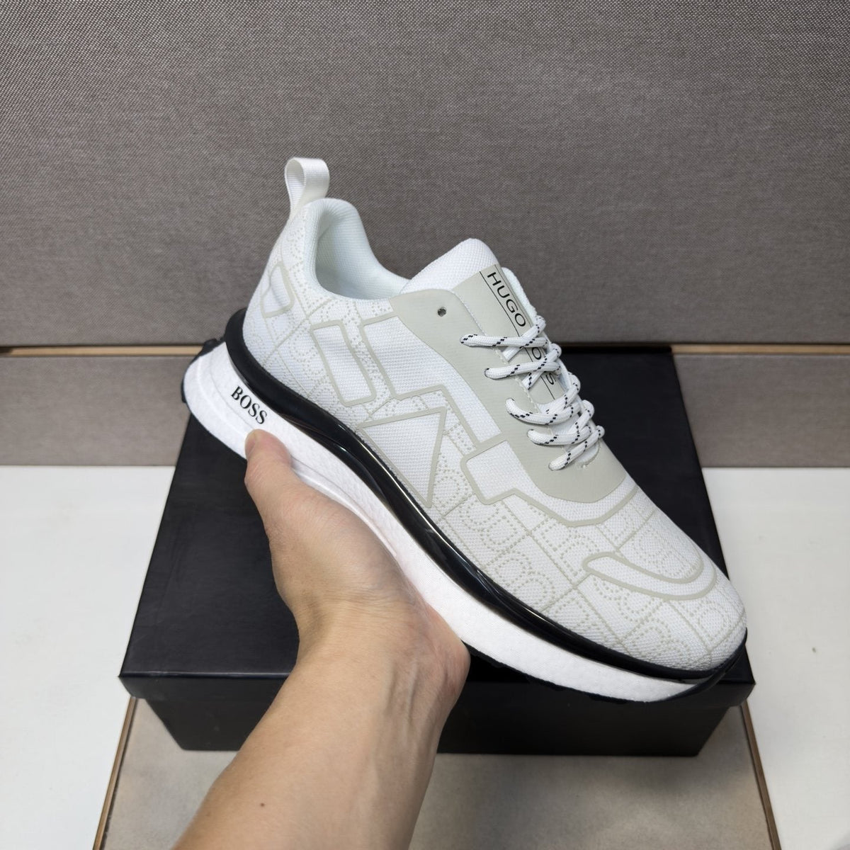 Hugo Boss Men's Graphic Panel Sneakers