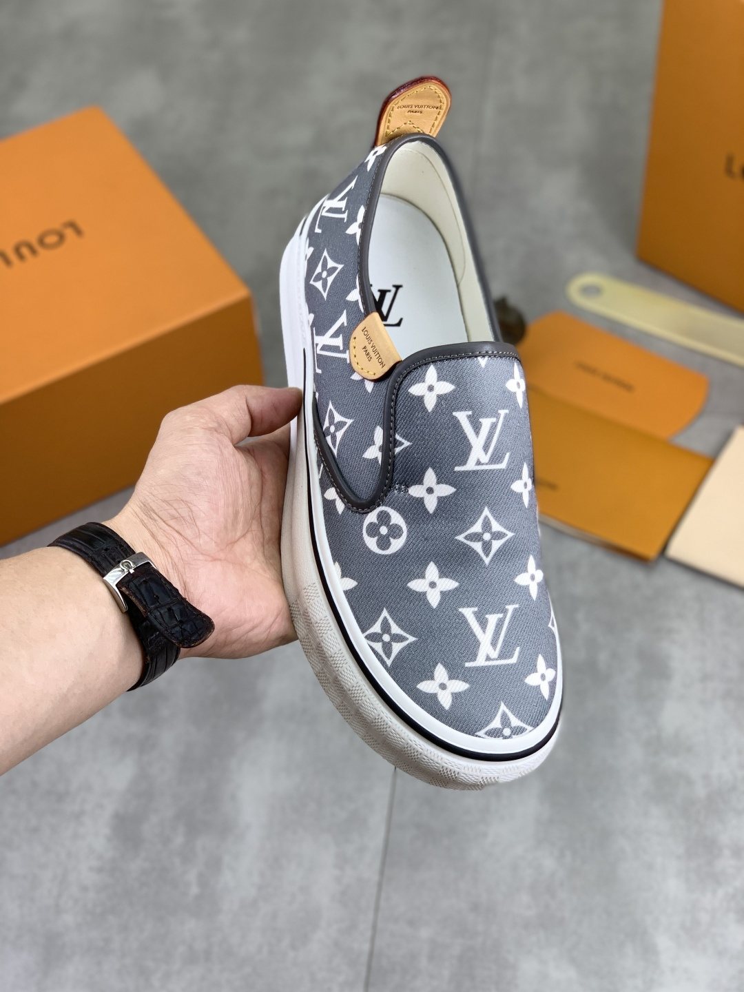 Louis Vuitton Monogram Slip-On Sneakers